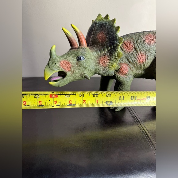 Triceratops Toys R Us Figure Large Dinosaur 16.5” Rubber/soft PVC figure. - Picture 7 of 11
